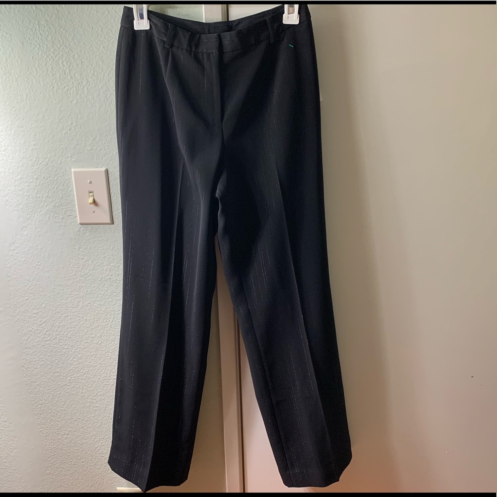 Ann Taylor Loft Shiny Stripes Trouser Pants